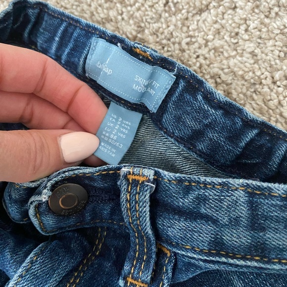 Baby Gap Toddler Boys Dark Blue Denim Skinny Jeans Pants Size 2 Years - Picture 9 of 11